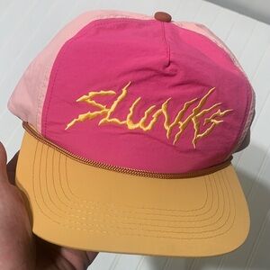 Pink and Yellow SLUNK SnapBack Adjustable Cap